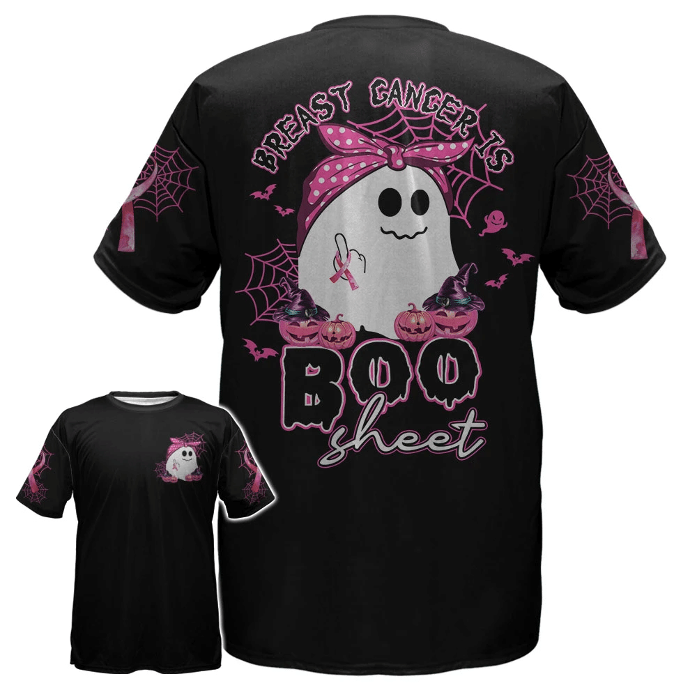 Breast Cancer Is Boo Sheet - Breast Cancer Awareness All Over T-shirt and Hoodie 0822