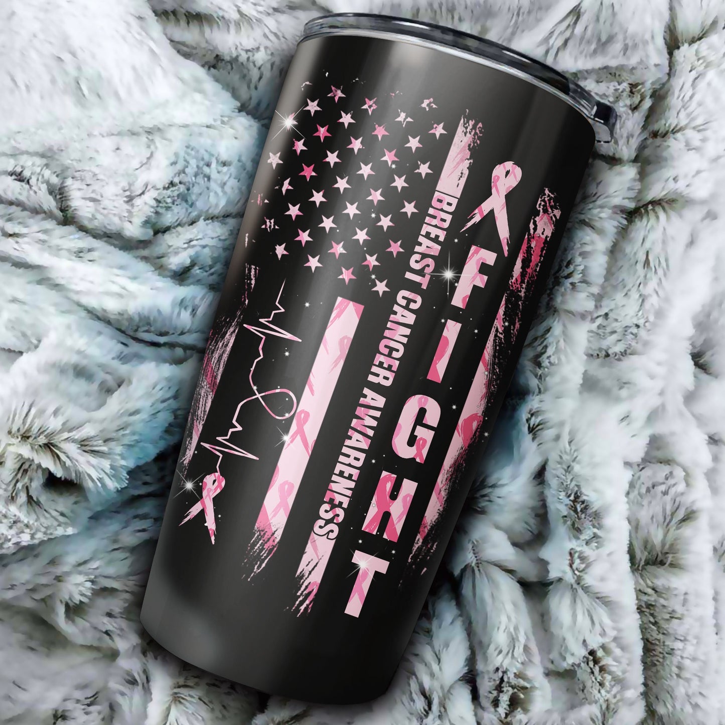 Fight Flag - Cancer Awareness Tumbler 0822