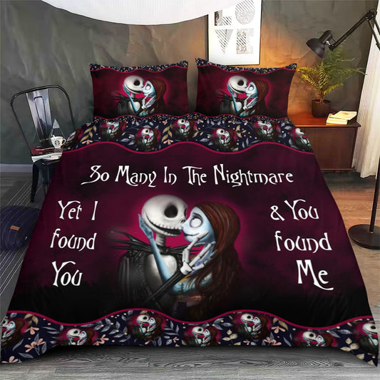 I Found You You Found Me Nightmare Bedding Set 0523