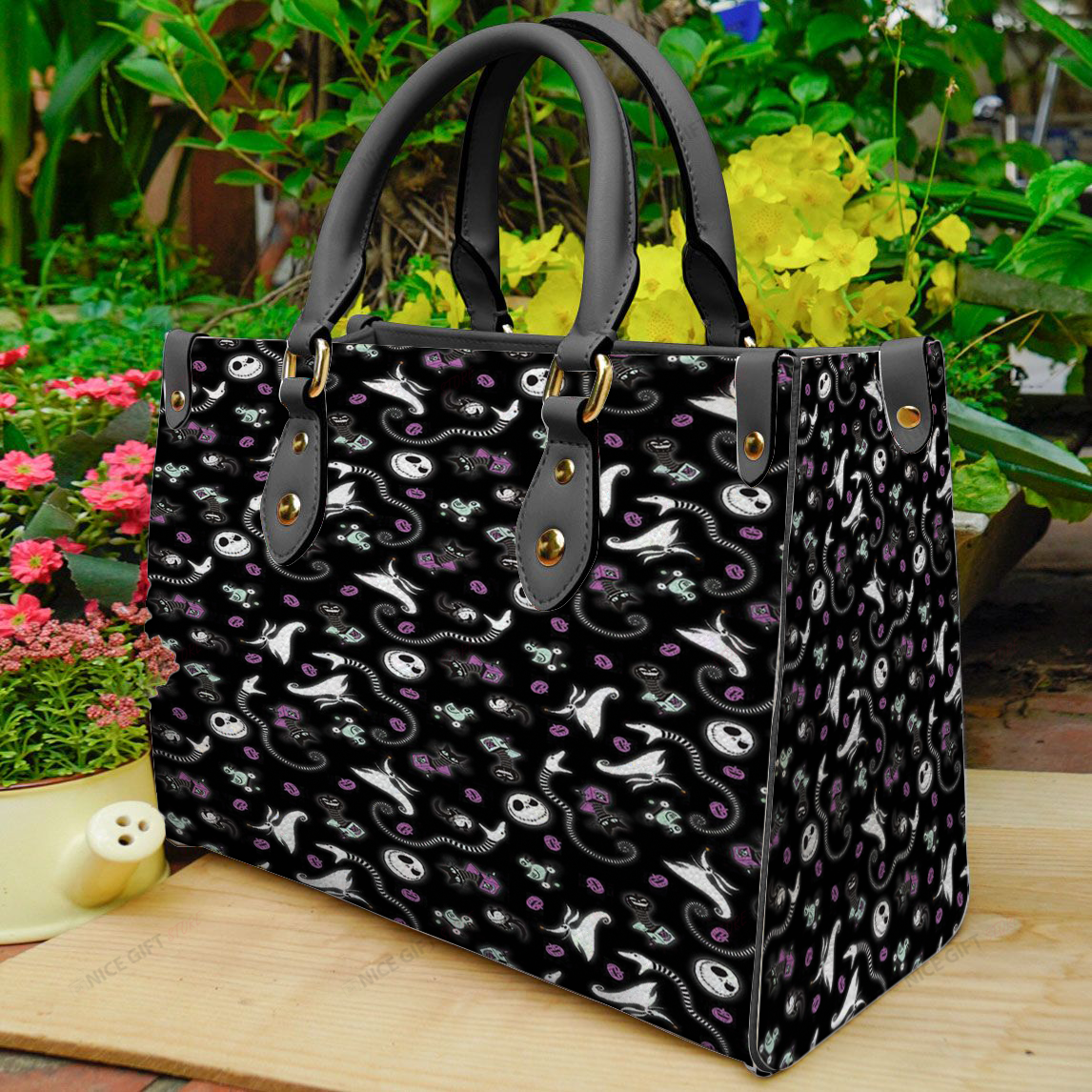 Spooky Night Nightmare Leather Handbag 0523