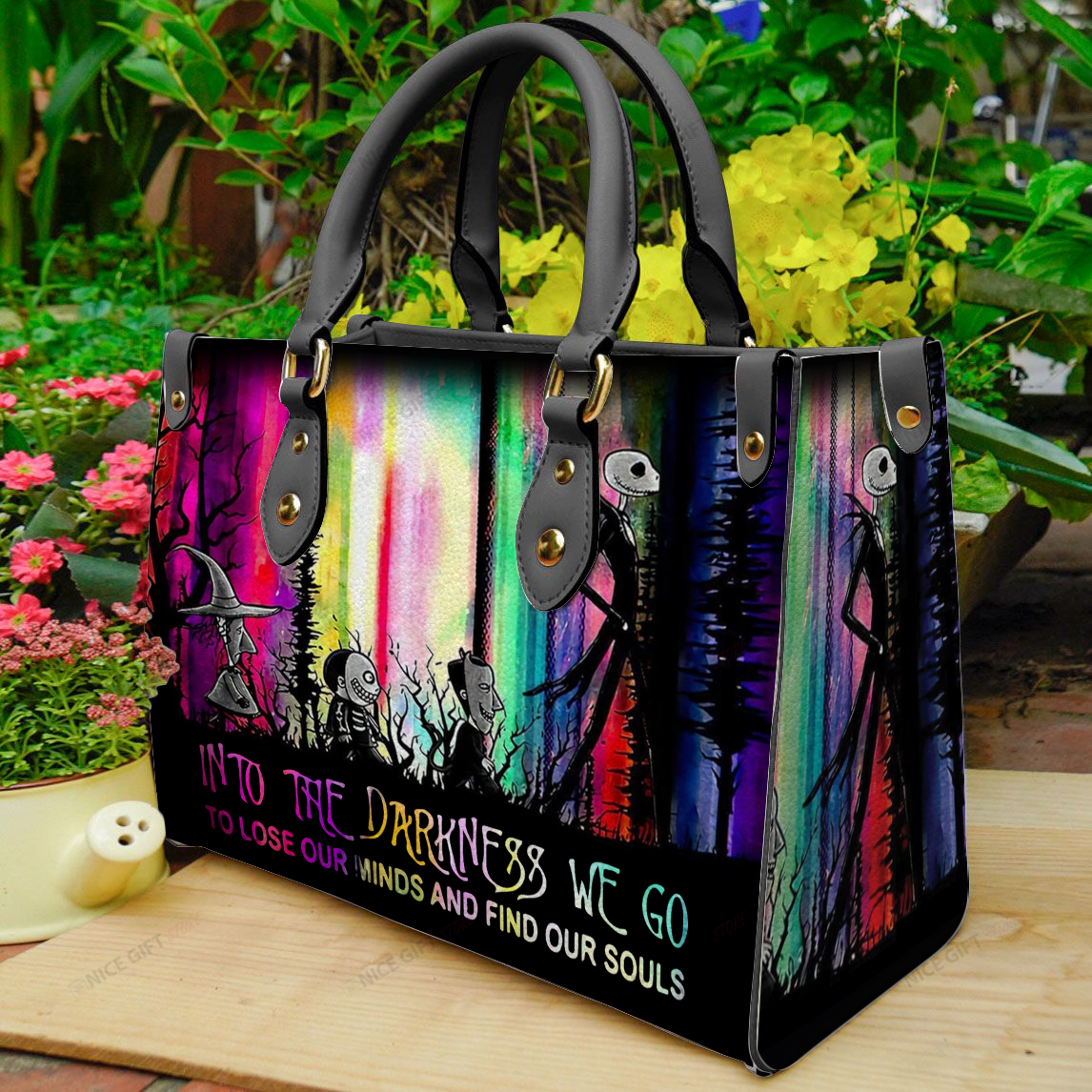 Into The Darkness Nightmare Leather Handbag 0523