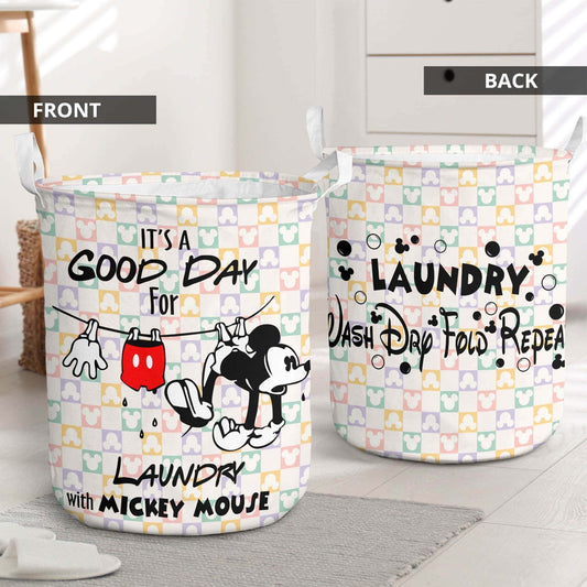 It's A Good Day For Laundry Mouse Storage Basket 0823