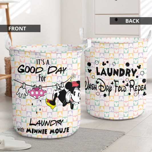 It's A Good Day For Laundry Mouse Storage Basket 0823