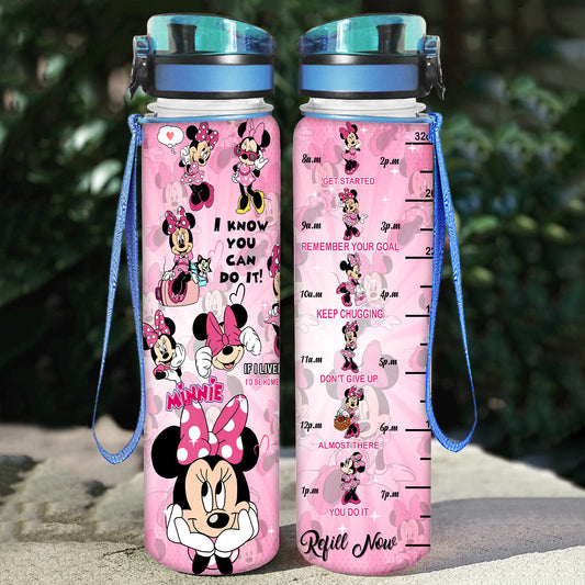 If I Lived Here I'd Be Home Already Mouse Water Tracker Bottle 0823