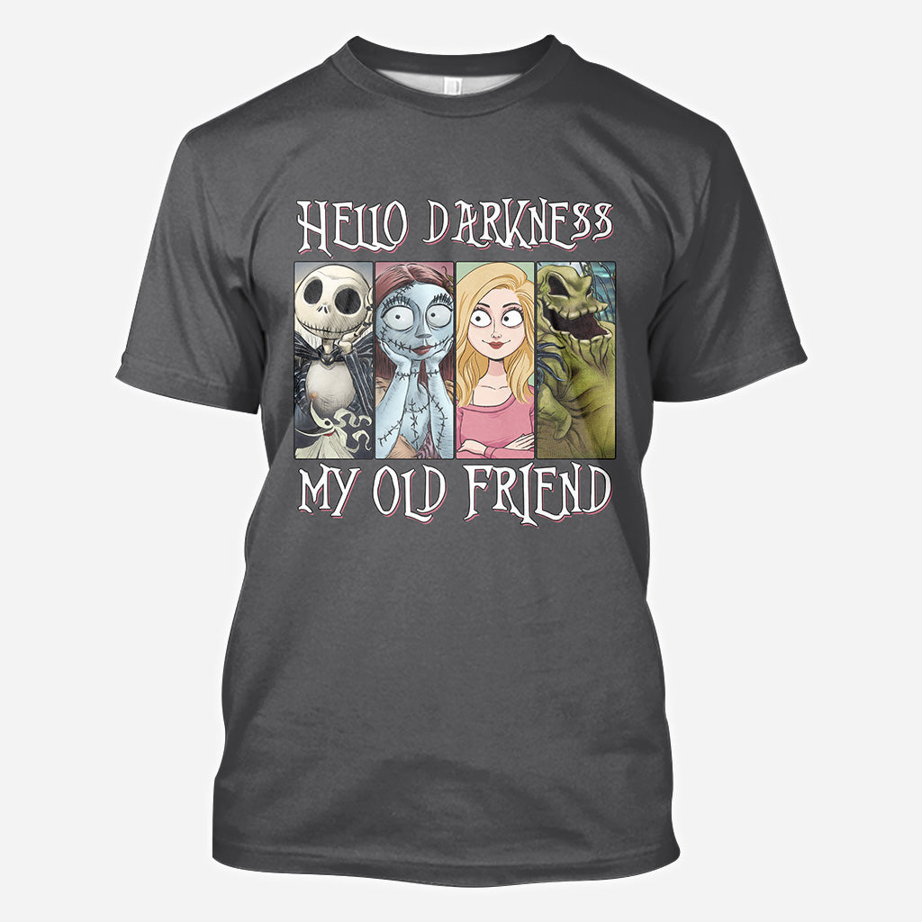 Hello Darkness My Old Friend - Personalized Nightmare All Over Shirt