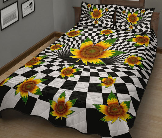 3D Sunflower - Weed Quilt Set 0822
