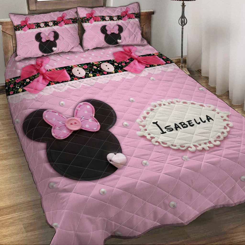 Sweet Mouse Ears - Personalized Quilt Set