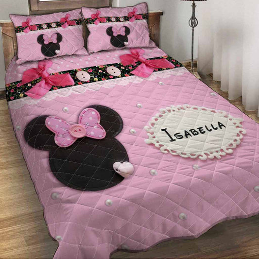 Sweet Mouse Ears - Personalized Quilt Set