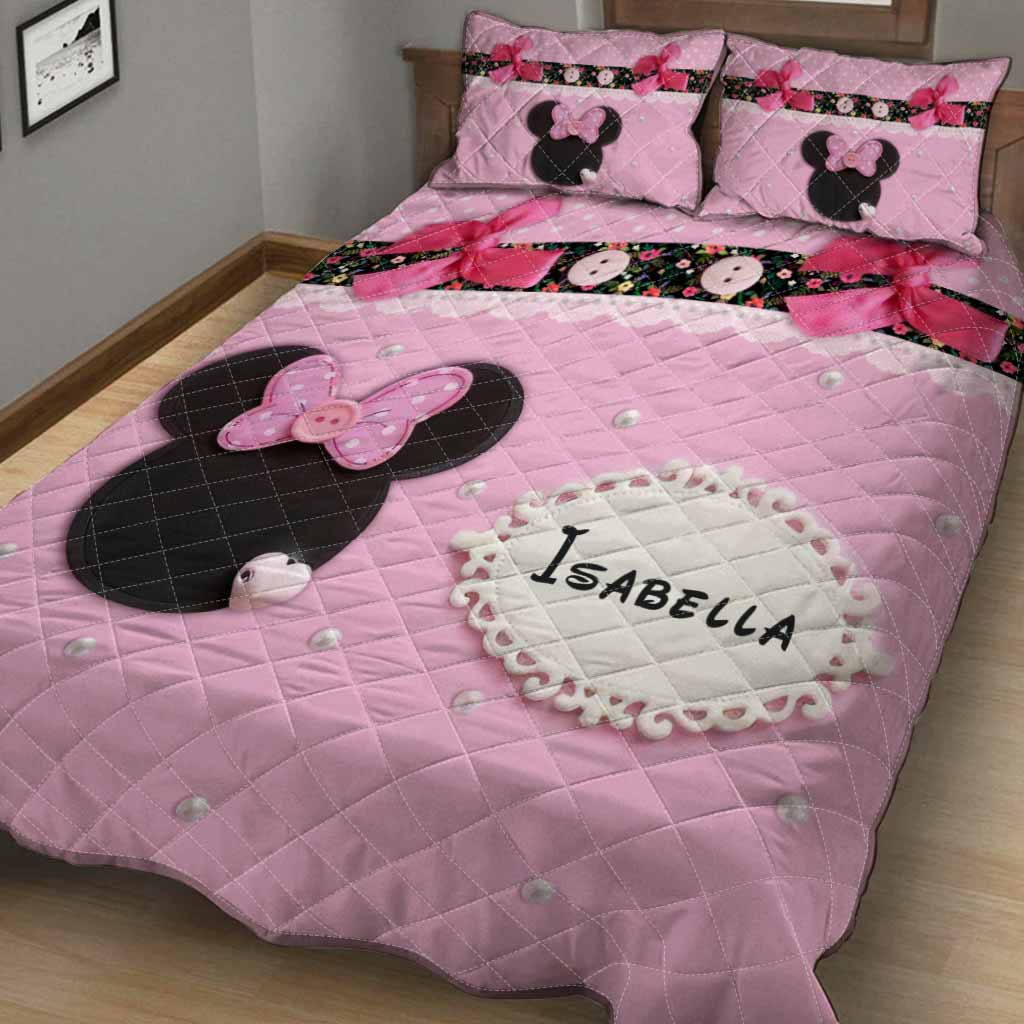 Sweet Mouse Ears - Personalized Quilt Set