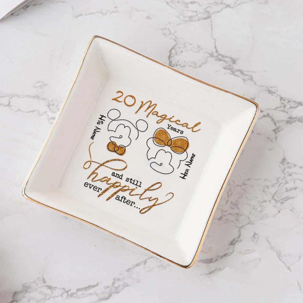 Years Of Magic - Personalized Couple Mouse Jewelry Dish