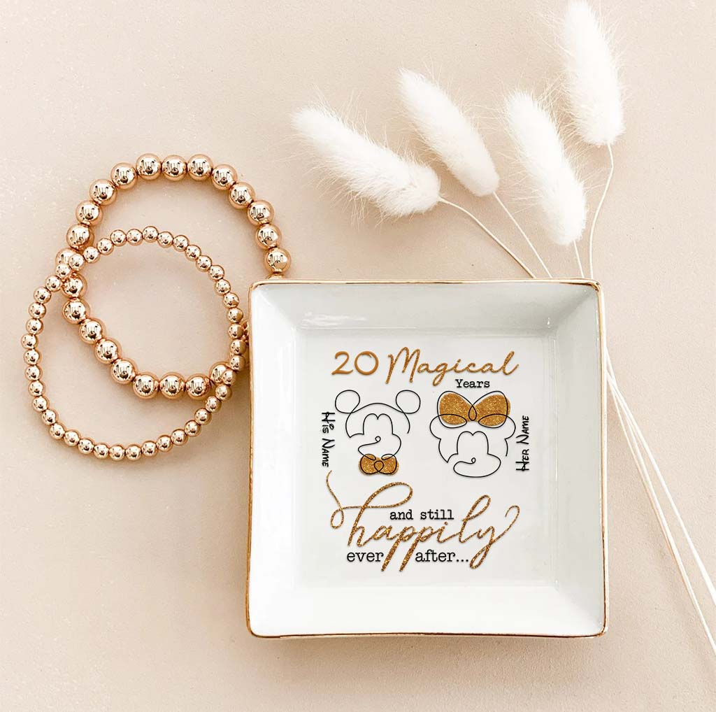Years Of Magic - Personalized Couple Mouse Jewelry Dish