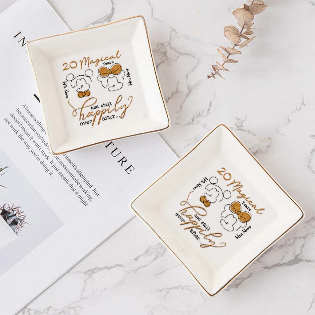 Years Of Magic - Personalized Couple Mouse Jewelry Dish