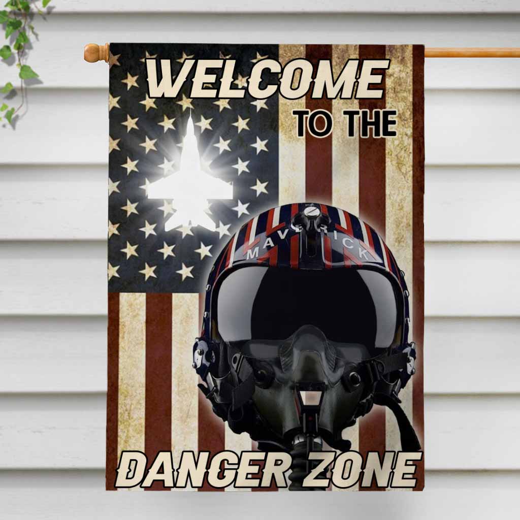Welcome To The Danger Zone - Independence Day Top Gun House Flag