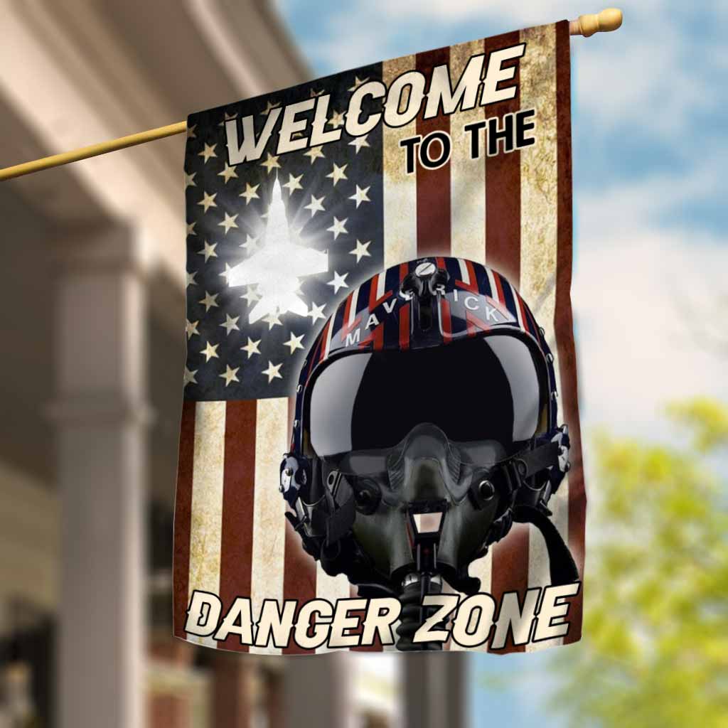 Welcome To The Danger Zone - Independence Day Top Gun House Flag