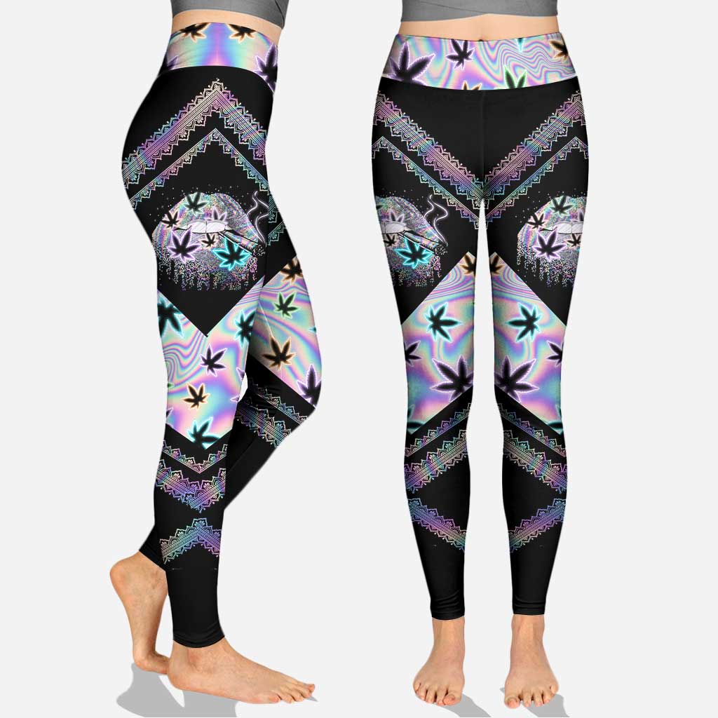Roll Me A Blunt & Tell Me I'm Pretty - Weed Cross Tank Top and Leggings