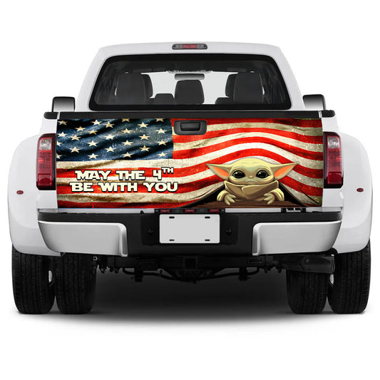 May The 4th Be With You - Independence Day The Force Truck Tailgate Decal