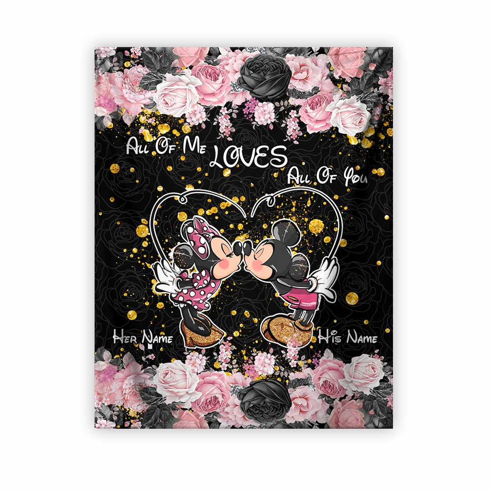 All Of Me Loves All Of You - Personalized Mouse Wall Tapestry