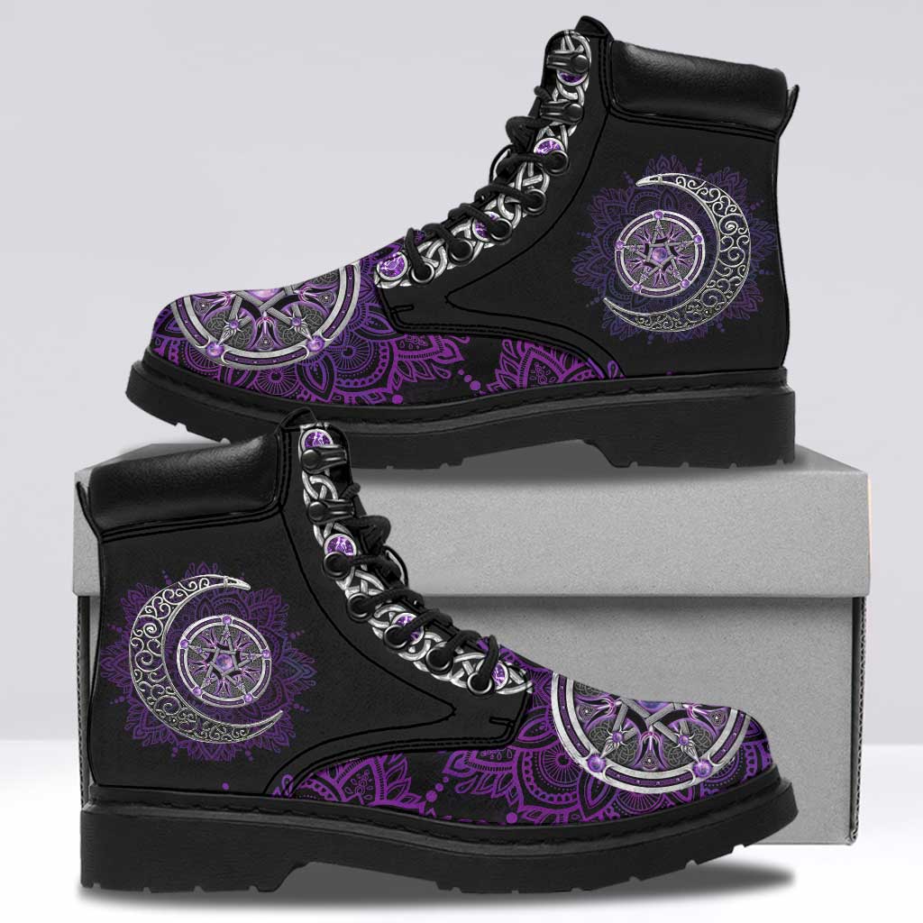 Witch Purple Moon All Season Boots