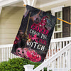 Cancer Choose The Wrong Witch Halloween - Breast Cancer Awareness House Flag 092021