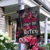 Cancer Choose The Wrong Witch Halloween - Breast Cancer Awareness House Flag 092021
