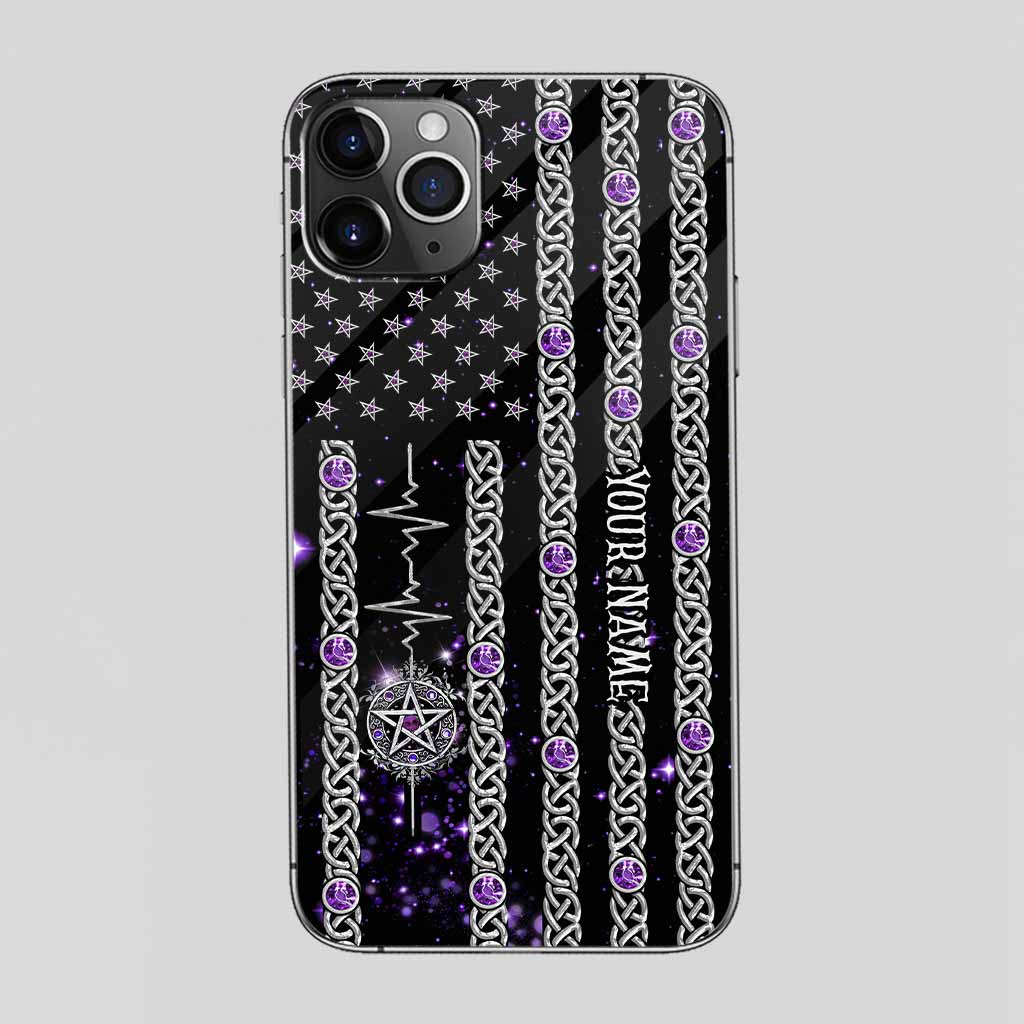 Witch Vibes Purple Pentagram Personalized Phone Case