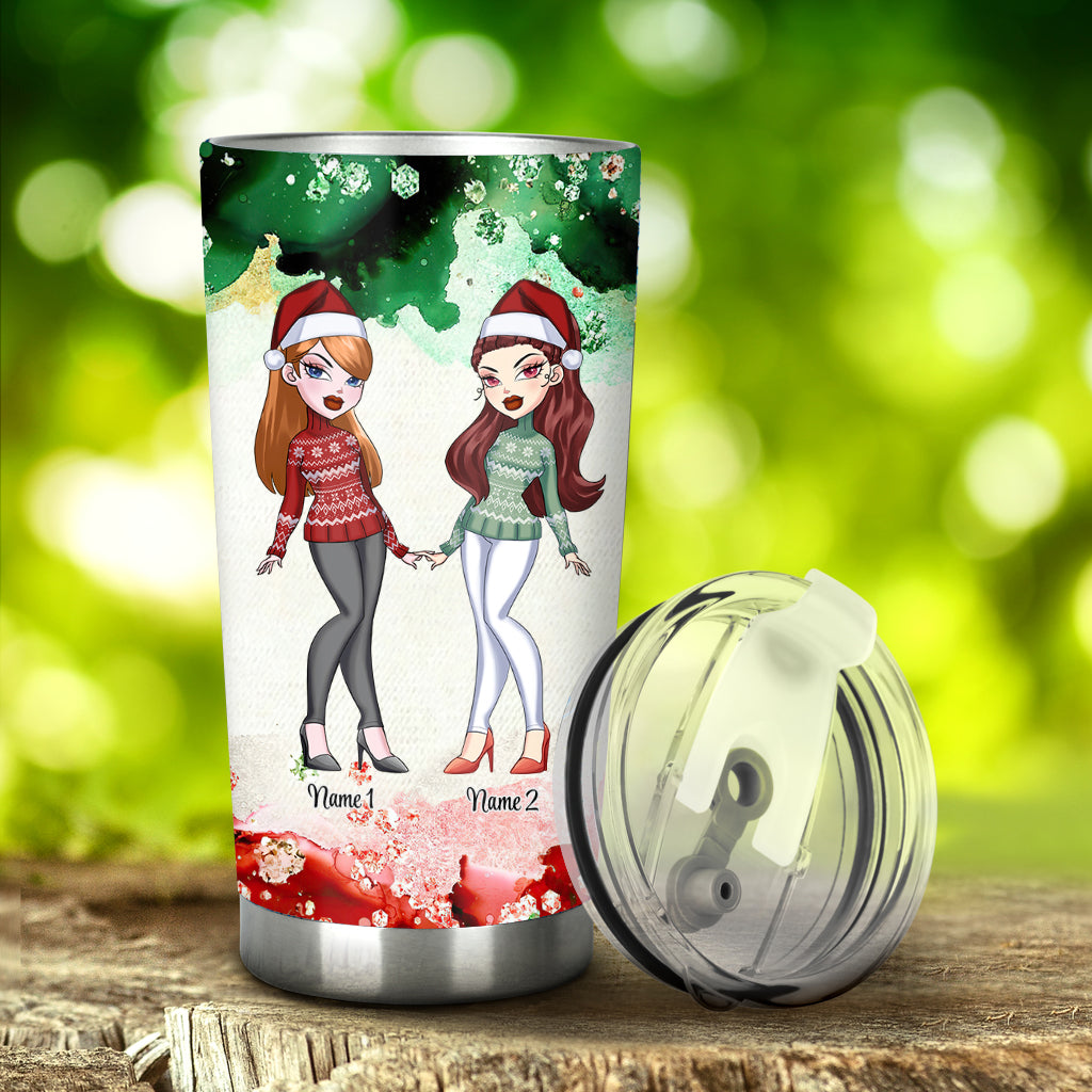 Bestie - Personalized Christmas Bestie Tumbler