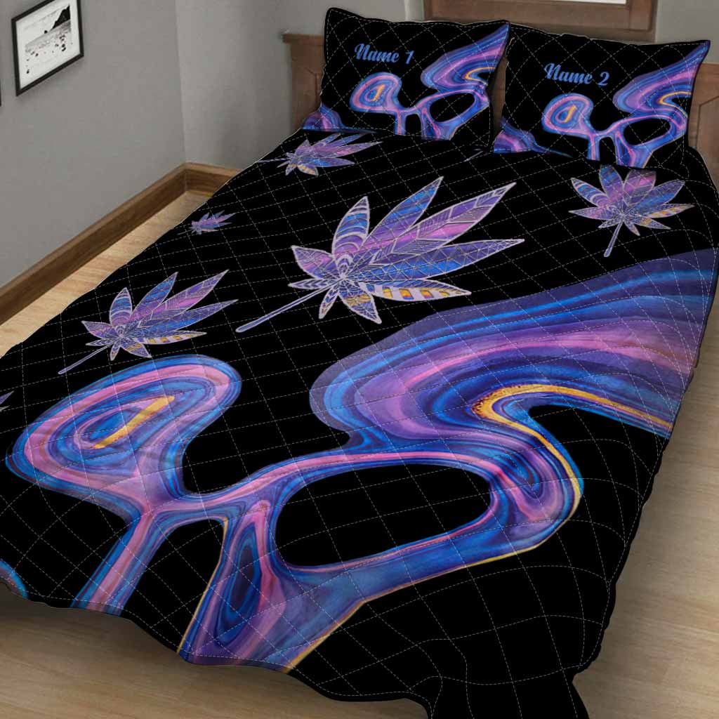 420 Lovers - Personalized Weed Quilt Set