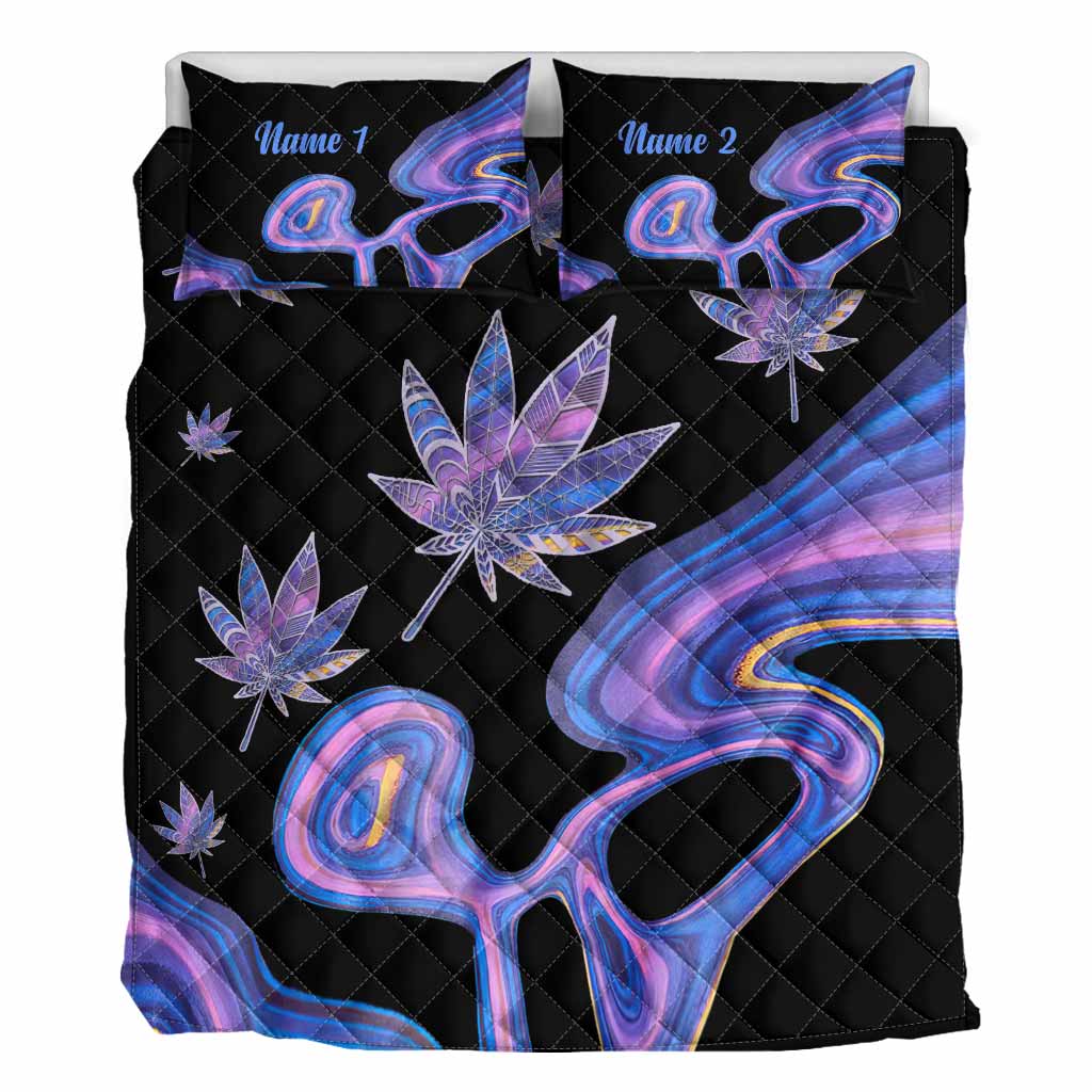 420 Lovers - Personalized Weed Quilt Set