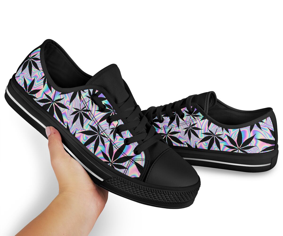 Holographic 420 - Weed Low Top Shoes 0822