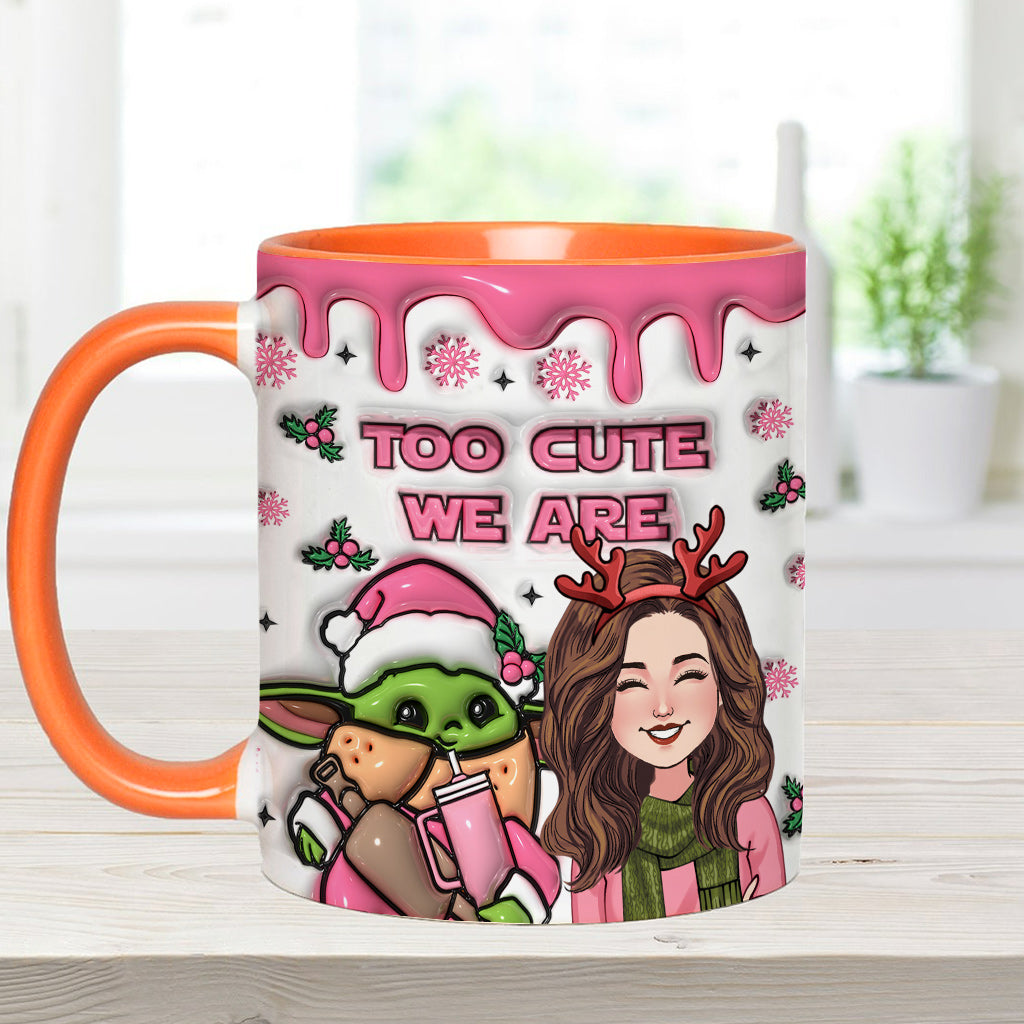 Too Cute We Are - Personalized The Force Accent Mug
