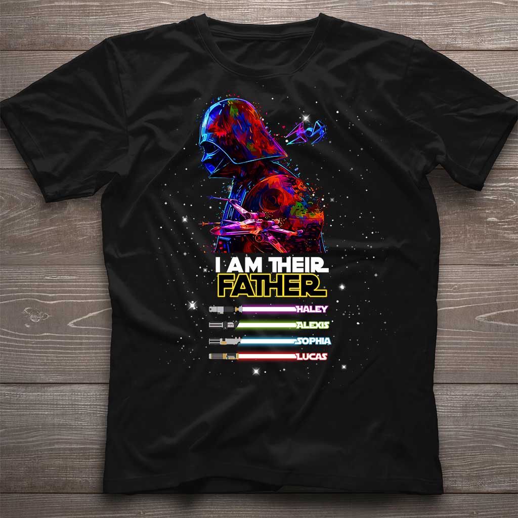 I Am Their Father Darth Vader Lightsaber Personalized Star Wars Shirt - Star Wars Family T-shirt and Hoodie