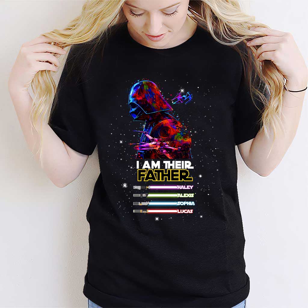 I Am Their Father Darth Vader Lightsaber Personalized Star Wars Shirt - Star Wars Family T-shirt and Hoodie