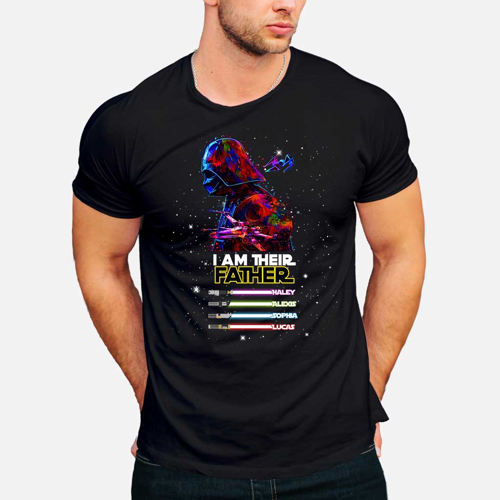 I Am Their Father Darth Vader Lightsaber Personalized Star Wars Shirt - Star Wars Family T-shirt and Hoodie