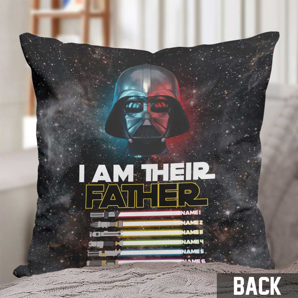 I Am There Father - Personalized Father's Day The Force Throw Pillow