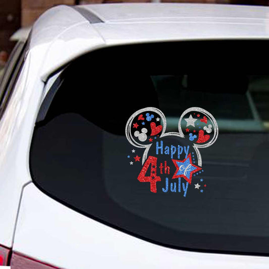 Happy 4th Of July - Independence Day Mouse Decal Full