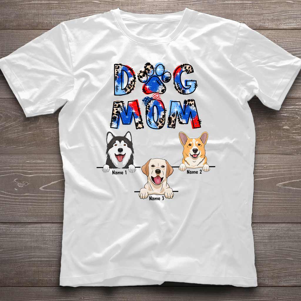Dog Mom - Personalized Independence Day T-shirt and Hoodie