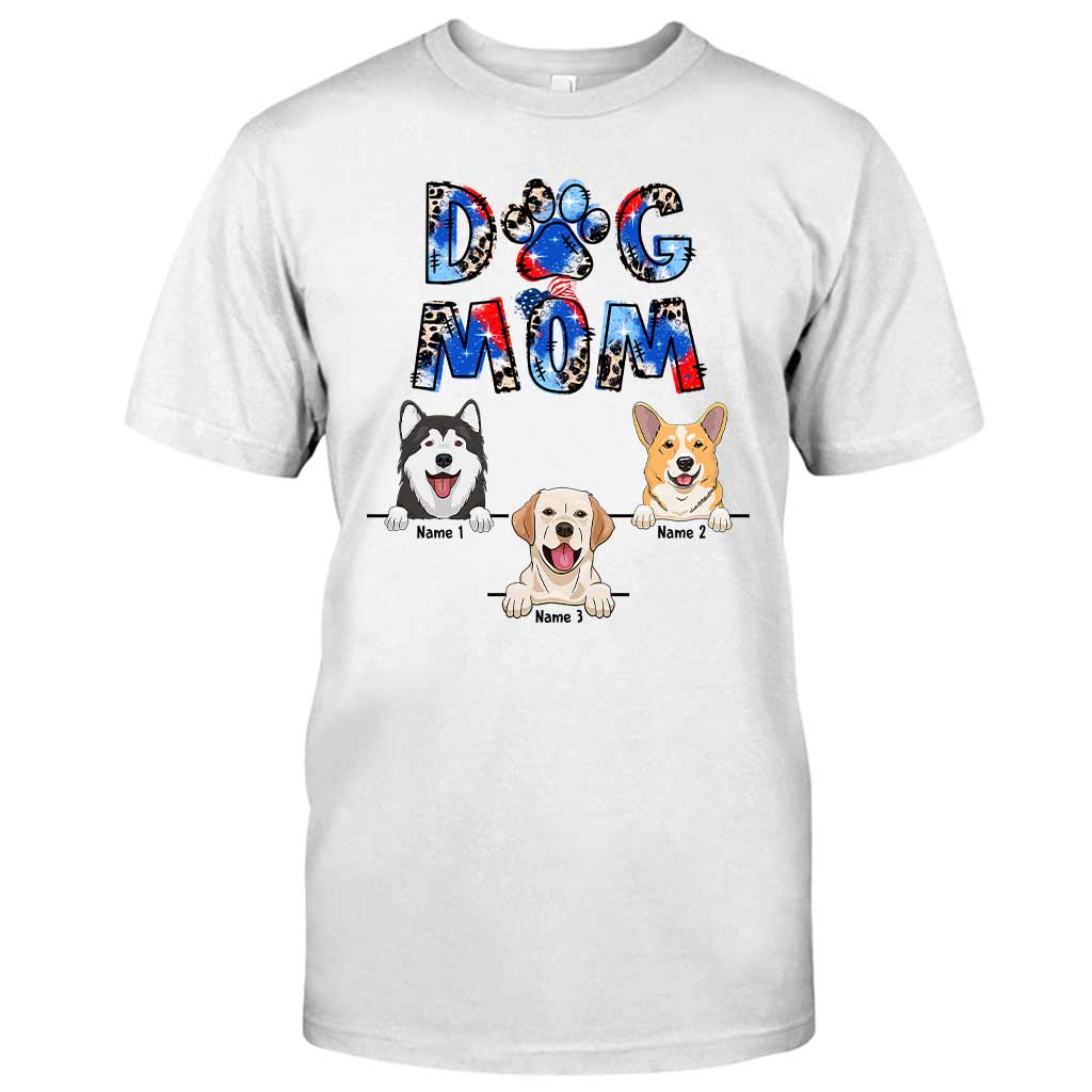 Dog Mom - Personalized Independence Day T-shirt and Hoodie