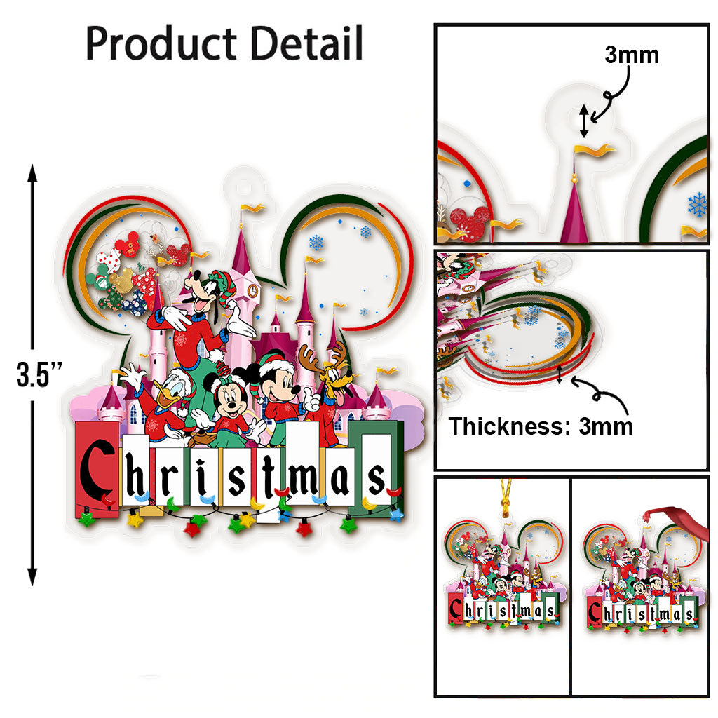 Magical Christmas Vibe - Mouse Transparent Ornament