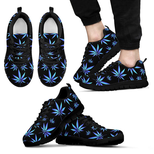 Blue And Teal Stoner - Weed Sneakers 0822