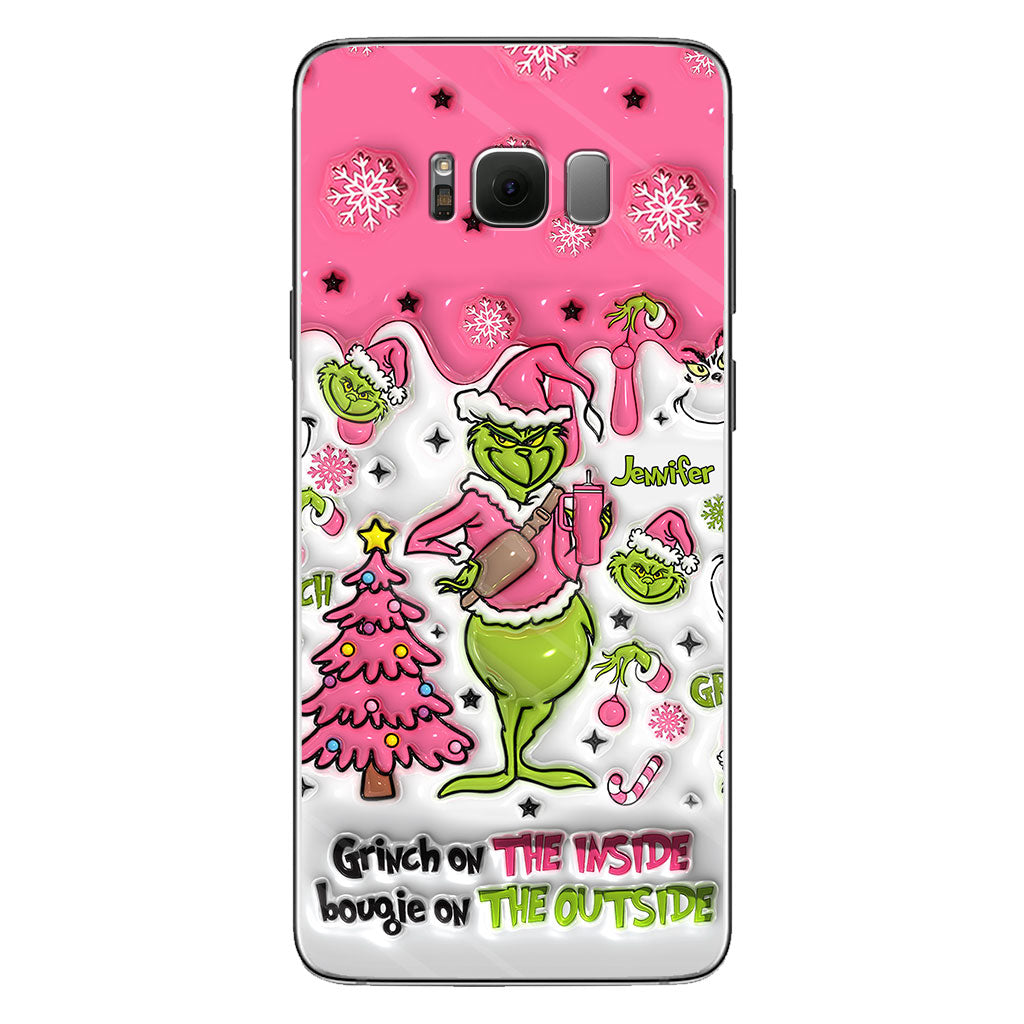 Grinch On The Inside - Personalized Stole Christmas Phone Case
