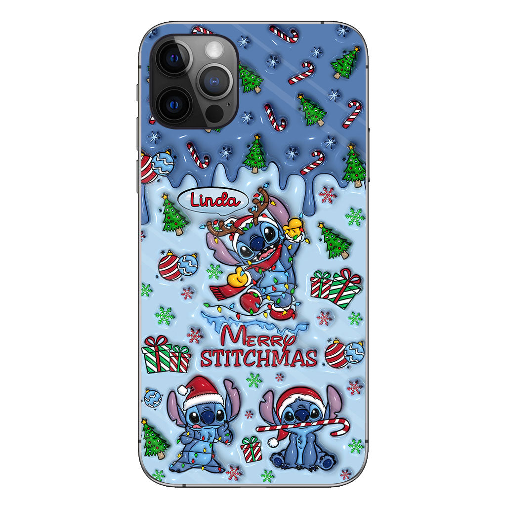 Merry Stichmas - Personalized Ohana Phone Case