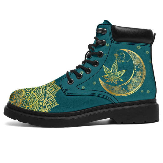 Stay High Moon Child - Weed All Season Boots 0822