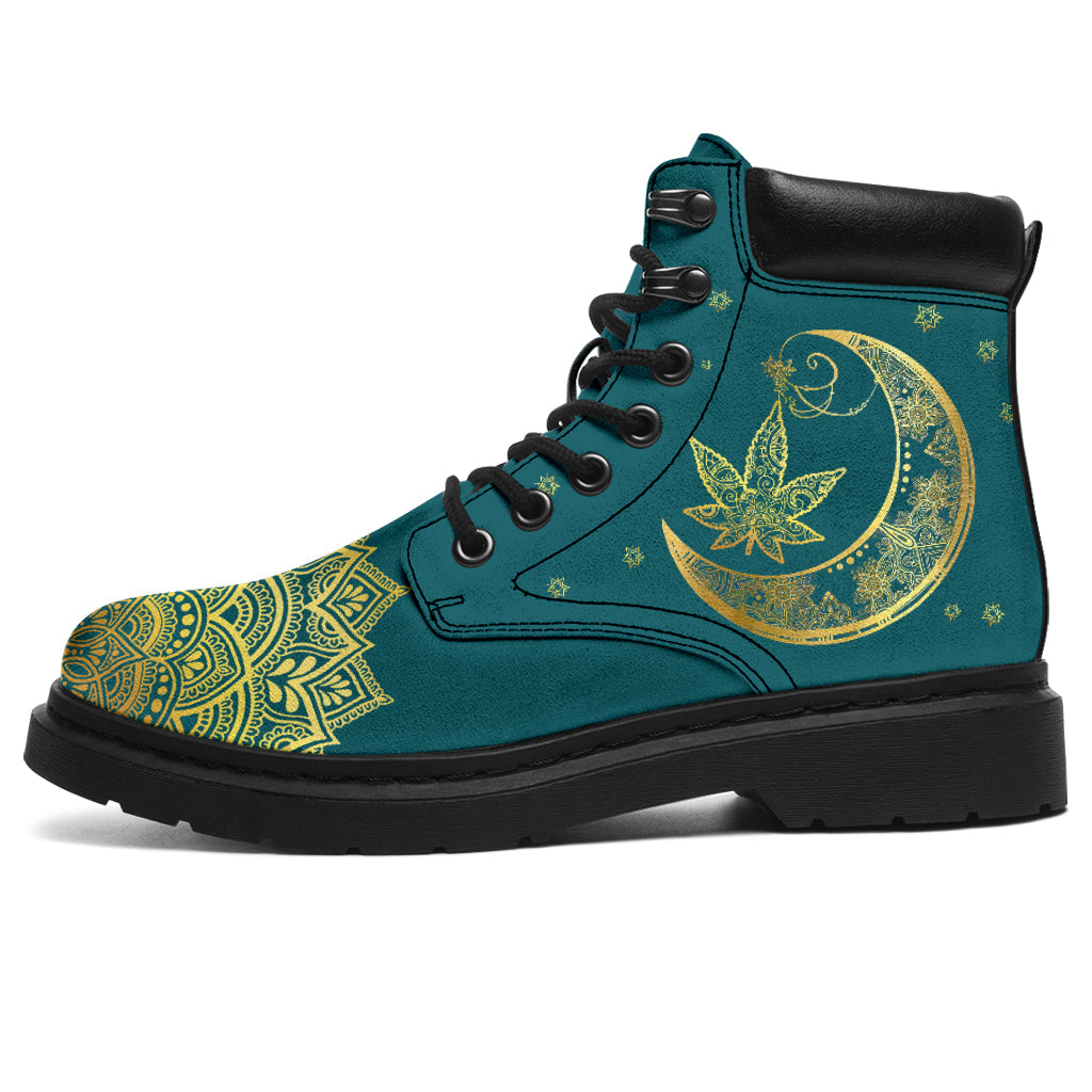 Stay High Moon Child - Weed All Season Boots 0822