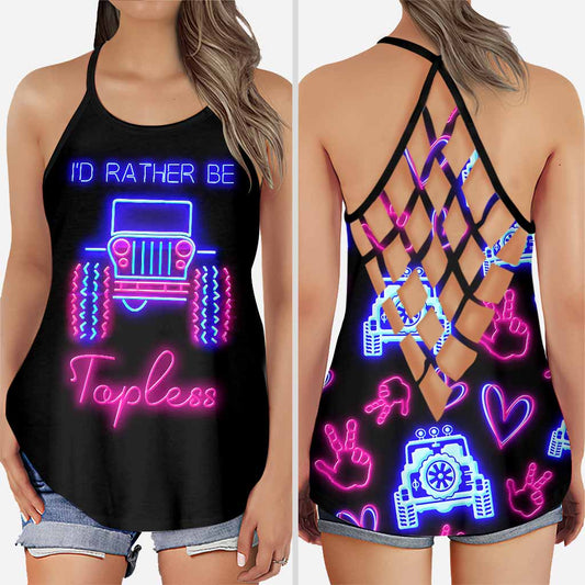 I'd Rather Be Topless - Car Cross Tank Top