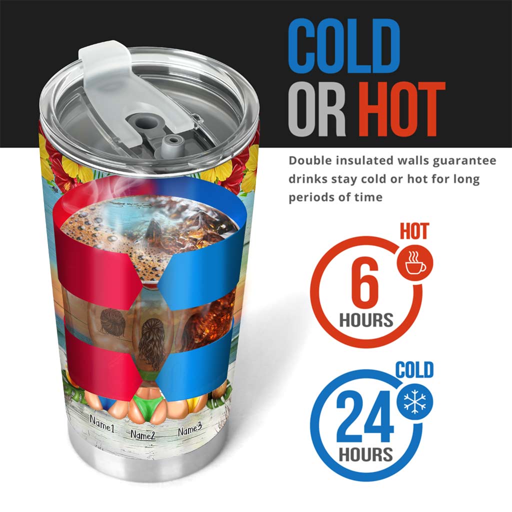 I Love You To The Beach And Back - Personalized Bestie Tumbler