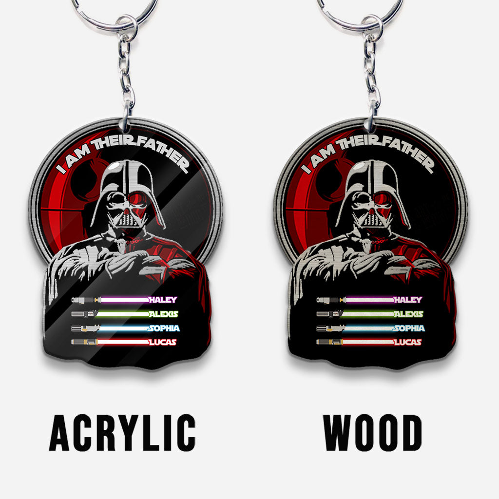 I Am Their Father - Personalized Keychain (Printed On Both Sides)