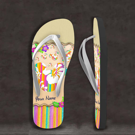 Summer Mouse Ears - Personalized Flip Flops