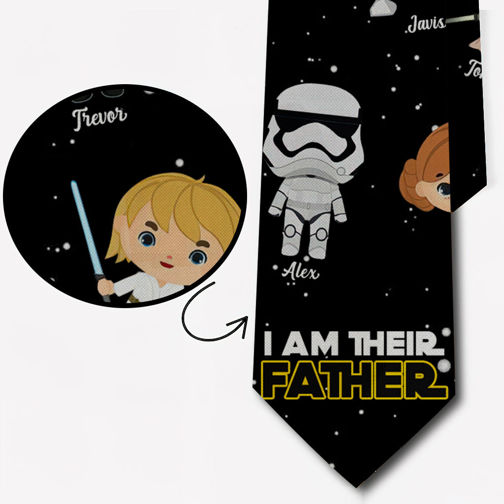 I Am Their Father - Personalized The Force Necktie