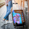 Salty Lil&#39; Beach - Turtle Personalized Leather Pattern Print Luggage Cover