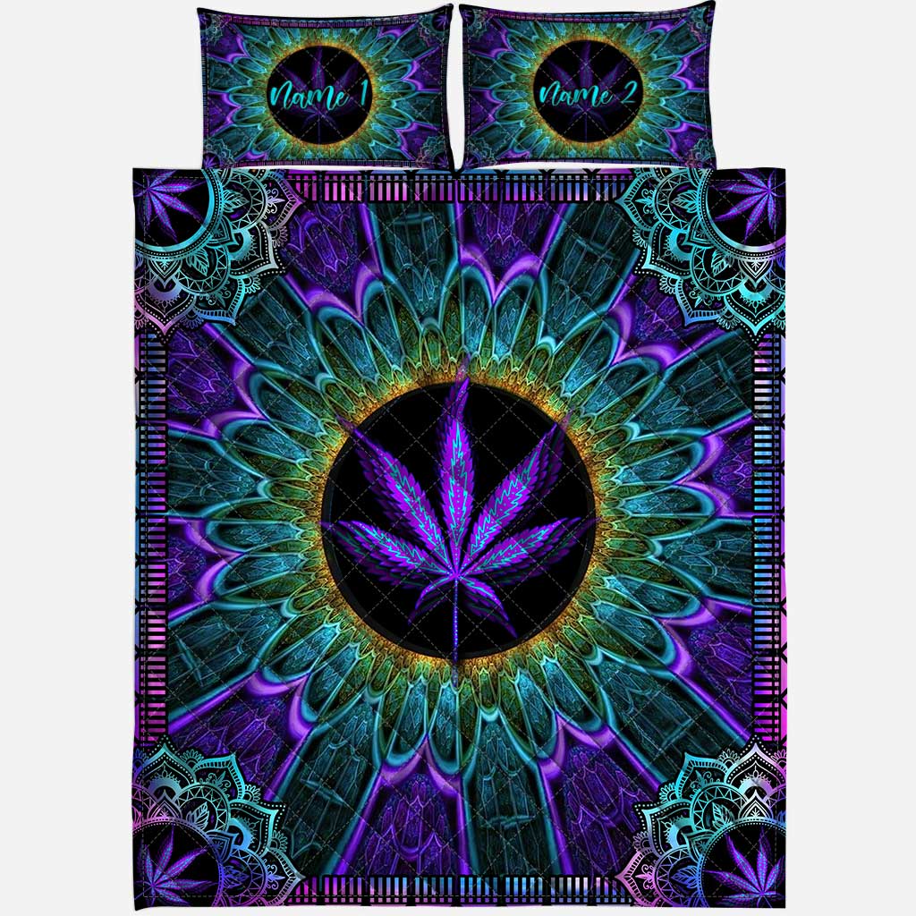 High Maintenance - Personalized Weed Quilt Set